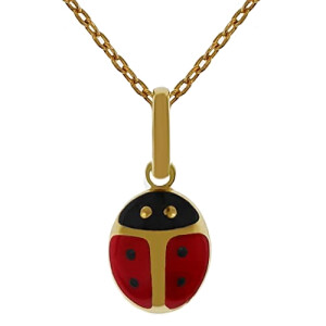 Pendentif Coccinelle plaqué or