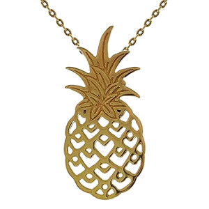 Pendentif Ananas plaqué or