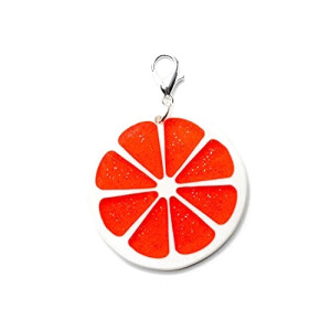 Pendentif Orange Fruit multicolore