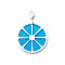 Pendentif Orange Fruit multicolore - miniature