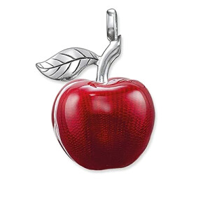 Pendentif Pomme argentrouge