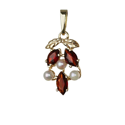 Pendentif Raisin jauneor 2x5.5 mm