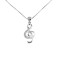 Pendentif Note de musique argent 20x9 mm - miniature variant 1