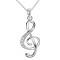 Pendentif Note de musique argent 20x9 mm - miniature variant 5