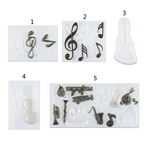 Pendentif Note de musique transparent variant 1 