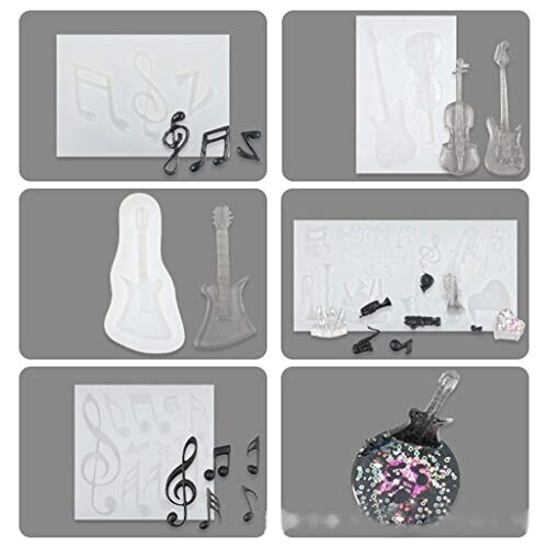 Pendentif Note de musique transparent variant 3 