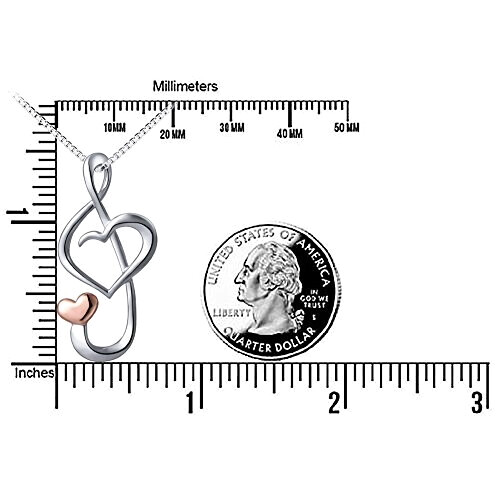 Pendentif Note de musique argent 4x2 cm variant 4 