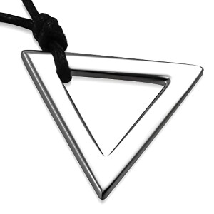 Pendentif Triangle argenté