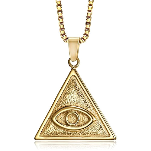 Pendentif Triangle plaqué or