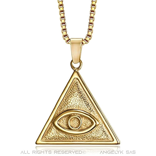 Pendentif Triangle plaqué or variant 0 