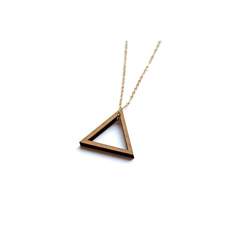 Pendentif Triangle marron