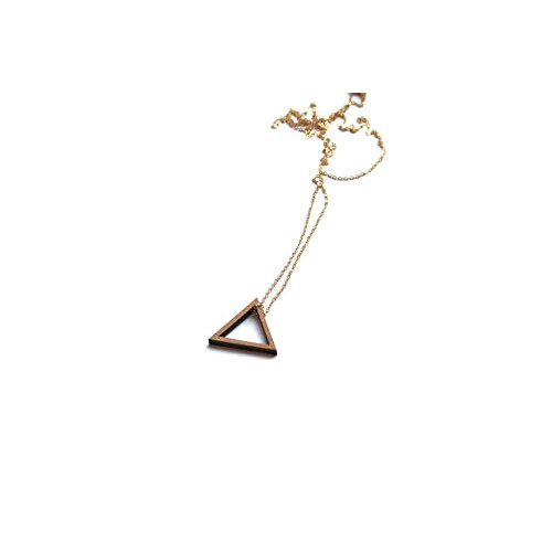 Pendentif Triangle marron variant 0 