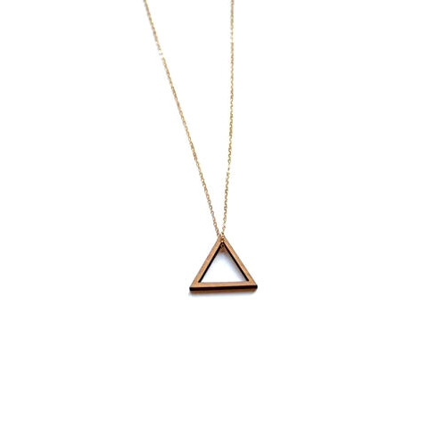 Pendentif Triangle marron variant 1 