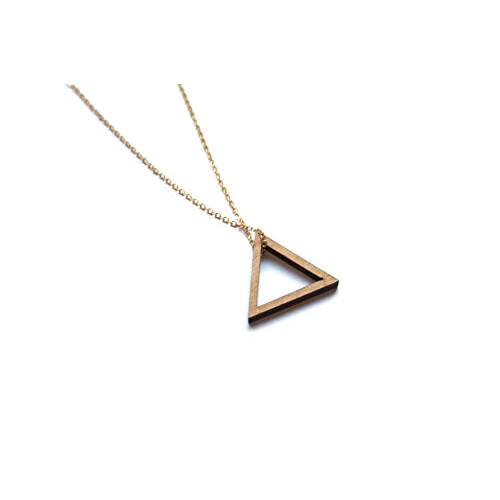 Pendentif Triangle marron variant 2 