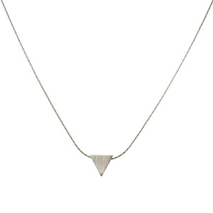 Pendentif Triangle argenté