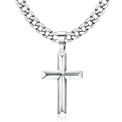 Pendentif Croix argent 35x23 mm