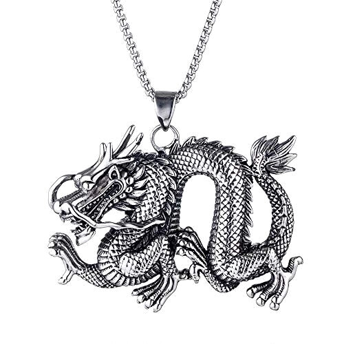 Pendentif Chinois argent noir