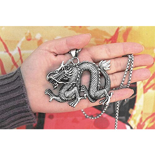 Pendentif Chinois argent noir variant 3 