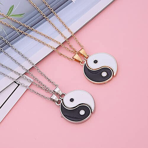 Pendentif Yin Yang 4 pièces 2.6x1.5 cm variant 1 