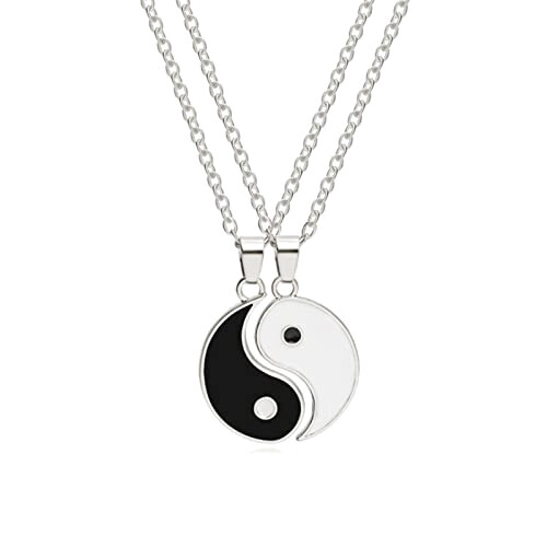 Pendentif Yin Yang 4 pièces 2.6x1.5 cm variant 3 