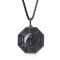 Pendentif Yin Yang noire 3.5x3.3 cm - miniature