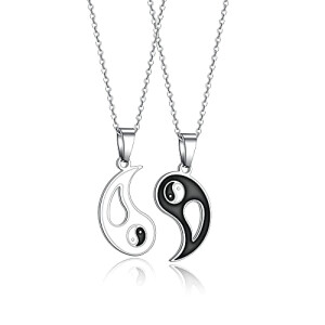 Pendentif Yin Yang argenté