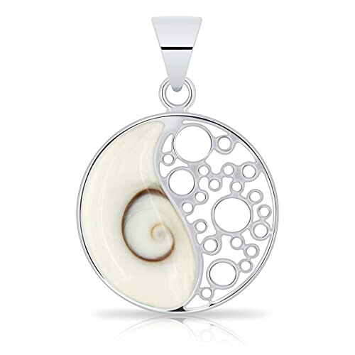 Pendentif Yin Yang argent 23x34 mm