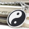 Pendentif Yin Yang argenté - miniature variant 1