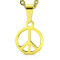 Pendentif Peace and love - miniature