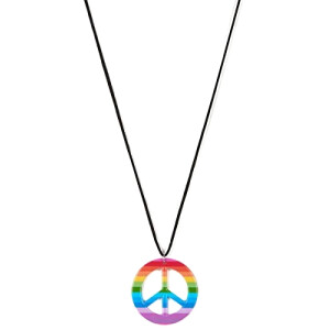 Pendentif Peace and love noir