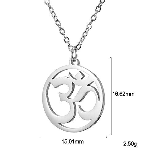 Pendentif Aum om-argent 15.01x16.62 mm variant 3 