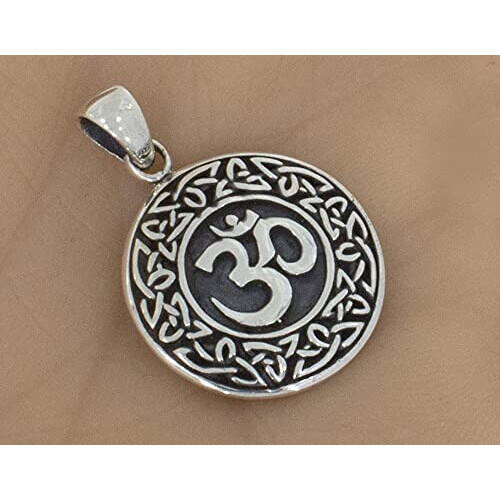 Pendentif Aum argent/noir variant 2 