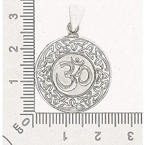 Pendentif Aum argent/noir variant 3 