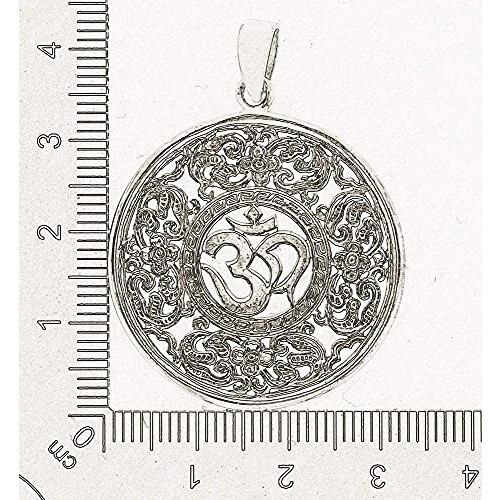 Pendentif Aum argent/noir variant 3 