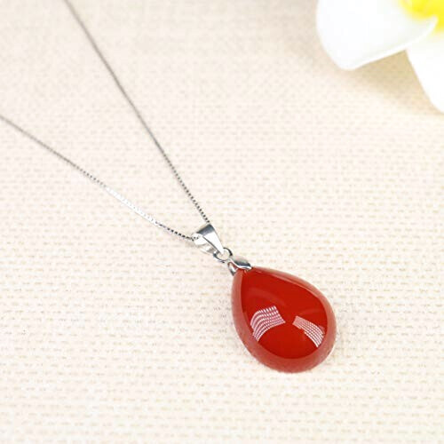 Pendentif rouge 2x1.5 cm variant 3 