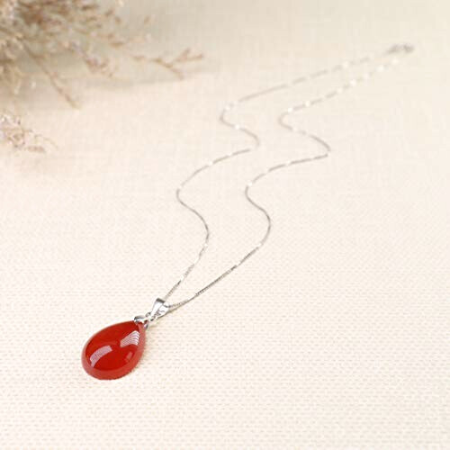 Pendentif rouge 2x1.5 cm variant 4 