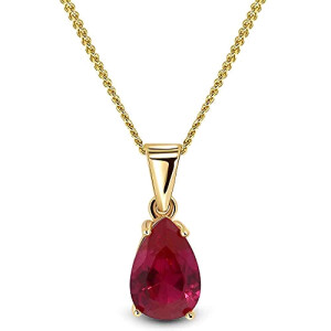 Pendentif rouge rubis