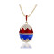 Pendentif rouge et bleu - miniature