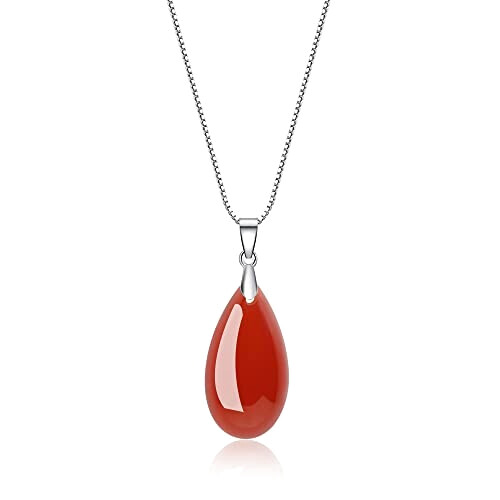 Pendentif rouge 26x16.5 mm