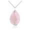 Pendentif rose quartz 3.5x2.5 cm - miniature