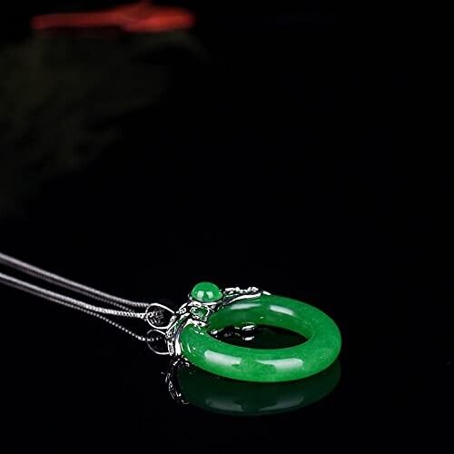 Pendentif vert argent variant 0 