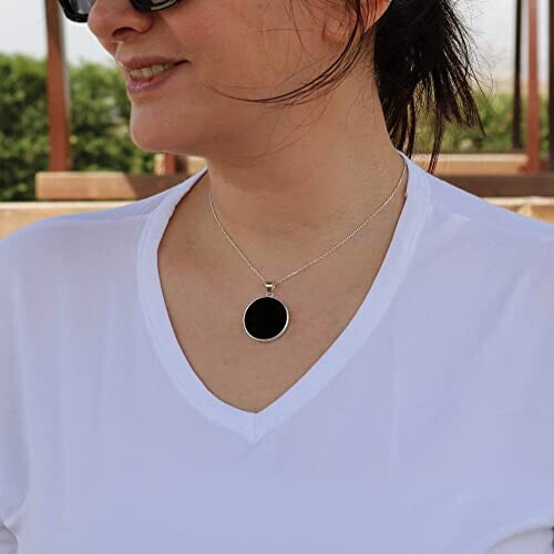 Pendentif noir onyx variant 1 